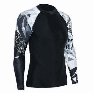 Latest Fashion <b>Men</b> Fitness Short Sleeve Custom <b>Print</b> RashGuard <b>Mens</b> Long Sleeve UV protection MMA Rash Guard t-<b>shirt</b> long sleeve - Product Image 1