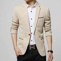 Costumes pour hommes coupe ajustée 2 pièces blazer croisé smoking pour bal de promo de mariage ensemble veste et pantalon à simple boutonnage