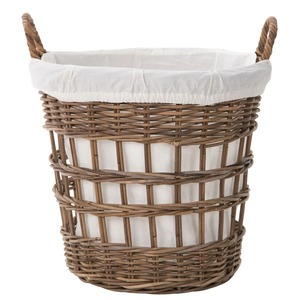 Cesta de ratán con forro de tela, cesta de almacenamiento hecha a mano, venta al por mayor, ecológica, hecha en Vietnam - Product Image 1