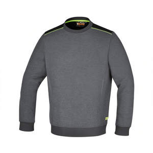 Sweat à capuche pour garçons avec col rond et détails vert fluorescent, avec inserts noirs sur les épaules - Product Image 2