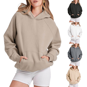 Sudadera con capucha pesada de algodón de alta calidad 100% para mujer, estampado de espuma personalizado, logotipo frontal, estilo informal para invierno - Product Image 3