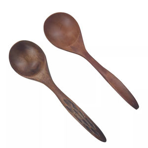 Natural Wooden Cutlery Set for Home Wedding Hotels Natural Wooden <b>Spoons</b> Set for Cooking Sleek <b>Soup</b> <b>Spoon</b> Set Hand Crafted - Product Image 1