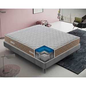 Materasso Ortopedico 100% Made in Italy con 800 Molle Insacchettate, Altezza 25 cm, Durezza H3, 3 cm Memory Foam, Non Deformabile - Product Image 1