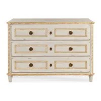 Commode à 3 tiroirs en bois massif |   Rangement classique pour chambre principale