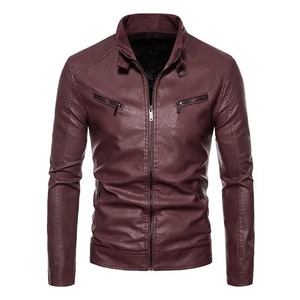 Comfortable casual Leather Jackets For men formal Heavyweight Stylish Trendy Classic <b>coat</b> Blazer Luxury bomber mens jacket - Product Image 1