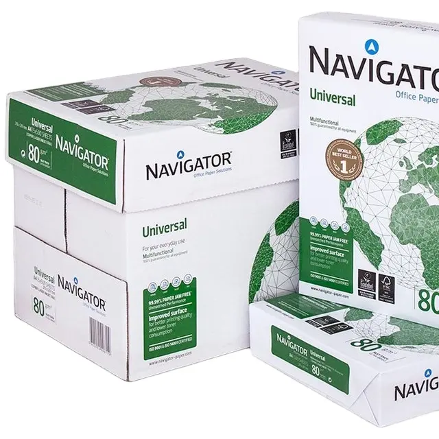 Navigator Copie Papier A4 80GSM/ 70GSM /75gsm Pack 5 Papier Vierge Pâte À Bois Qualité Supérieure A4 Copie Papier Fournisseur