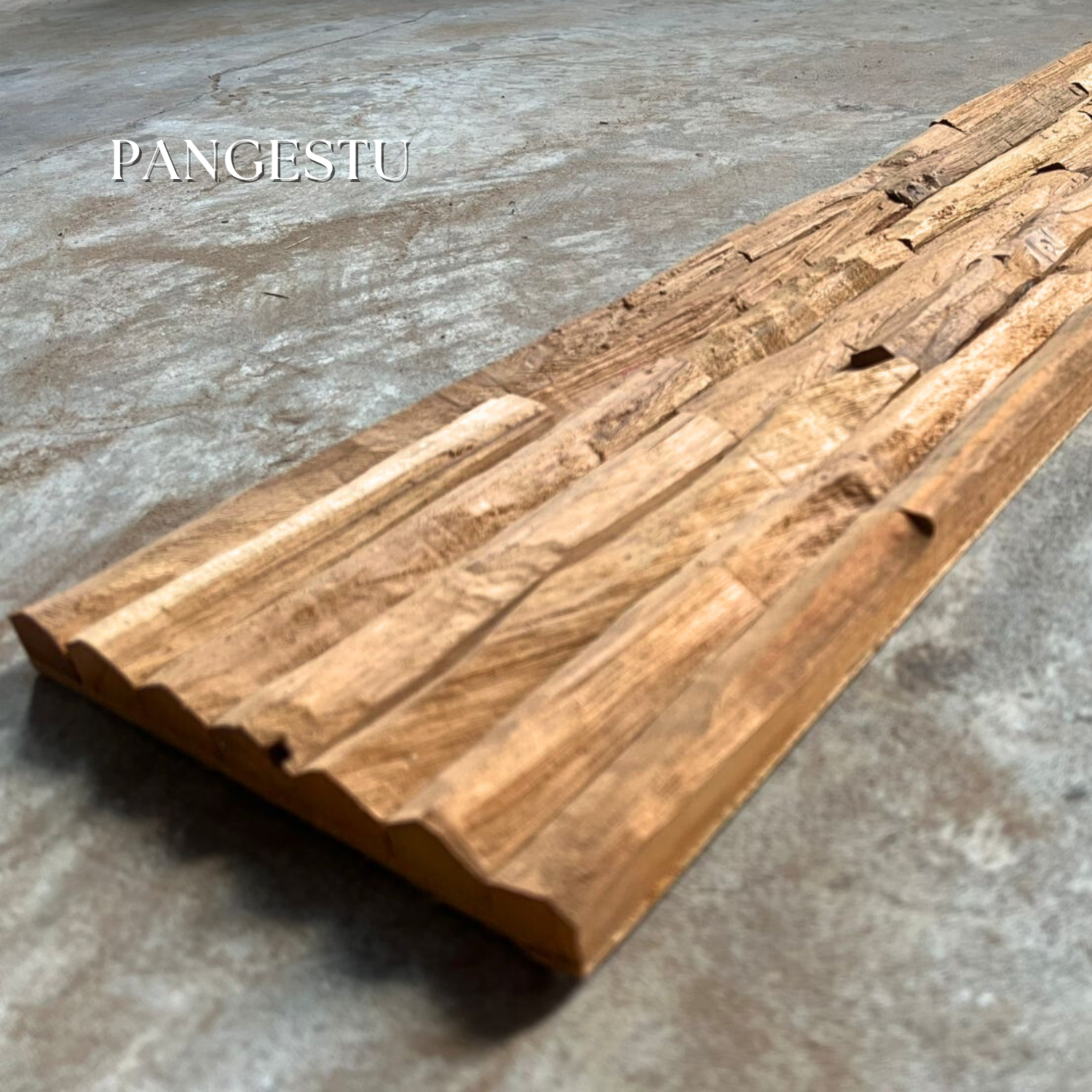 Natural teak wood tones Light brown medium brown to dark brown