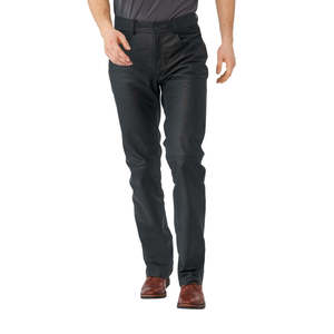 Pantalon en cuir pour homme en cuir de vachette premium 2025, fabrication OEM, vente en gros, teinture unie, logo, taille droite, écologique, coupe-vent, respirant - Product Image 1