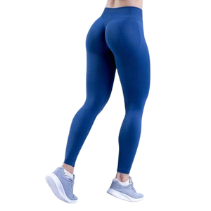 Pantalon de fitness pour femmes avec logo personnalisé, leggings de yoga tricotés confortables avec logo à la taille, méthode de tissage tissé - Product Image 1