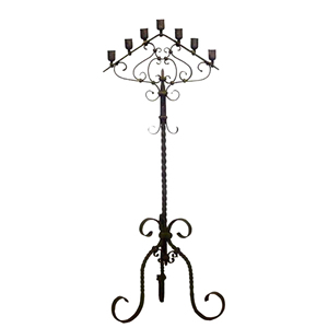 Black Powder Coated for Wedding Party Home Decorative Stand Solid Metal <b>Candelabra</b> Triangle Shape Design 5 Arm Candle Holder - Product Image 3