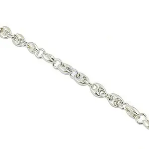 Pulsera de Cadena Marinera de Plata 925 para Mujer, Chapada en Rodio, con Diseño de Flores, Estilo Religioso Moderno para Fiestas, Bodas y Regalos - Product Image 3