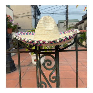 Sombrero de paja listo para disfraces Sombrero de paja mexicano hecho en Vietnam para cosplay y festivales - Product Image 4
