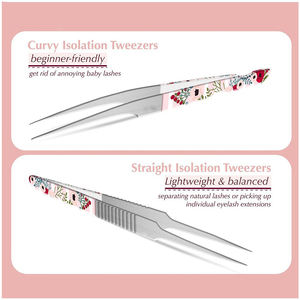 Nouvelles pinces à cils en acier inoxydable 2026 pour extensions de cils, fournitures de beauté professionnelles - Pinces russes de précision durables - Product Image 6