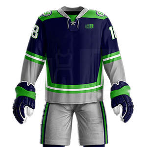 Ropa para jóvenes Ropa deportiva Uniforme de hockey sobre hielo Pakistán Hecho Transpirable Uniforme de hockey sobre hielo al por mayor - Product Image 5