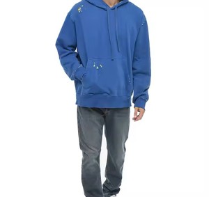 เสื้อฮู้ดดี้แบบใหม่มีสไตล์แห้งเร็วสวมใส่และซักเสื้อผ้าธรรมดาผ้าฝ้ายผสมกันแดดสำหรับผู้ชาย - Product Image 1