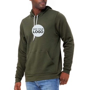 Sudadera con Capucha Básica de Algodón Marrón Bella+Canvas con Cremallera, Sudadera de Algodón y Poliéster - Product Image 3