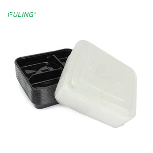 Contenedor de Alimentos Desechable de 26 oz con Tapas, Contenedor para Preparación de Comidas, Caja Bento de Plástico con 3 Compartimentos - Product Image 6