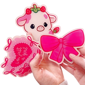 Etiqueta privada Azulejos de extensión de pestañas de fresa en forma de corazón Herramienta de belleza magnética acrílica sostenible Herramienta de vaca Linda - Product Image 4