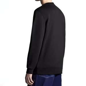 Suéteres de algodón liso con cuello redondo, logotipo bordado, suéter de otoño para hombre, sudadera blanca personalizada - Product Image 2