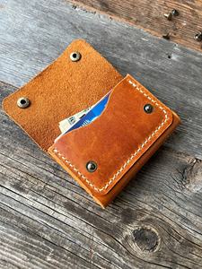 Cartera de Cuero Genuino de Alta Calidad, Delgada, Vintage, Personalizada para Hombre y Mujer, con Bloqueo RFID, para Tarjetas de Crédito, Bolsillo Frontal, LCR-0030B - Product Image 4