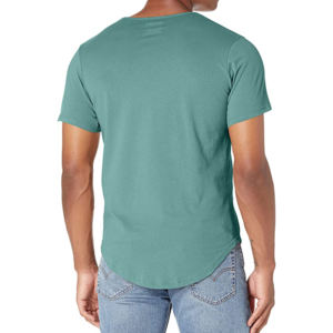 T-shirts à col rond pour hommes en mélange soie/coton, tissu toile respirant, écologique, décontracté, pour l'été, grande taille, manches courtes, coupe ample - Product Image 6