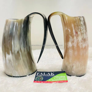Taza de cuerno de buey de cultura vikinga al por mayor, estilo animal ecológico, forma natural, características personalizables para bebedores de cerveza FWE - Product Image 2