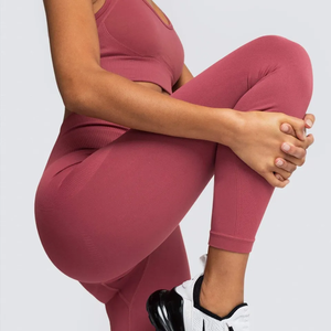Meilleure vente ensemble de yoga pour femmes en coton de haute qualité vêtements de fitness respirants pour entraînement de gymnastique vêtements de yoga confortables et extensibles - Product Image 5