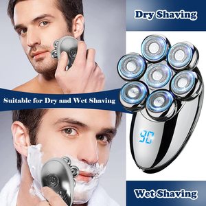 Tondeuse Électrique Rechargeable Sans Fil pour Hommes IPX7, Kit de Rasage avec Têtes de Rechange, Tondeuse à Barbe et Nez pour le Corps - Product Image 3