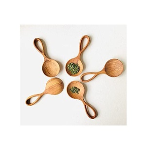 Cuchara de madera pequeña de alta calidad Natural, sal de baño, dulces, especias, granos de café, Mini cuchara de madera medidora, diseño Popular - Product Image 3