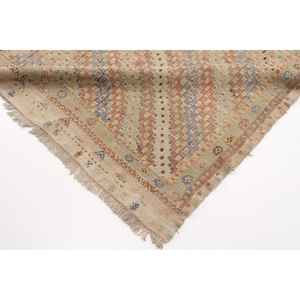 Alfombra Turca Vintage de 6.4x10 pies, Alfombra de Lana con Estampado Animal Marrón - Product Image 5