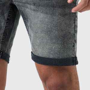 Shorts en jean pour homme de haute qualité, vintage, délavés, respirants, coupe ample, longueur genou, service OEM - Product Image 6