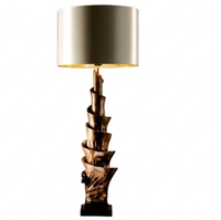 Lampe de table en métal haut de gamme METAL WAVE, modèle 10178, pour chambre à coucher, lecture, style moderne du milieu du siècle, luxe, écologique, intérieur 36