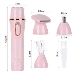 Afeitadora Eléctrica para Mujer 4 en 1, Depiladora Indolora en Húmedo y Seco, Cuchilla Única para Línea del Bikini, Axilas, Piernas, Brazos y Rostro, USB, IPX7 - Product Image 3