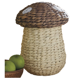 Cesta en forma de hongo de jacinto de agua superventas tejida a mano con tapa para cesta de juguete al por mayor buen precio de Vietnam - Product Image 1