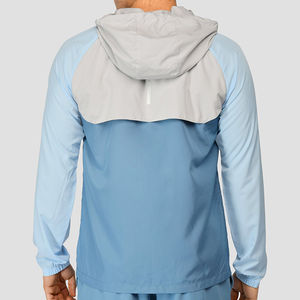 Veste coupe-vent respirante pour homme, imperméable, légère, à capuche, pour la pêche, la randonnée, en polyester respirant - Product Image 2
