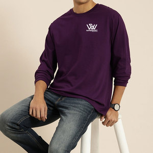 เสื้อยืดแขนยาวสำหรับผู้ชายเสื้อยืดแขนยาวผ้าคอตตอน100% ดีไซน์เป็นเอกลักษณ์มาใหม่ - Product Image 4