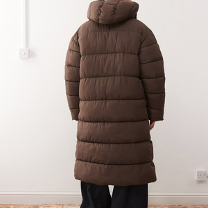 Chaqueta Acolchada Informal para Mujer, Gruesa, con Capucha, Relleno de Poliéster, Tejido con Memoria, Resistente al Viento y con Función Térmica para Invierno - Product Image 5