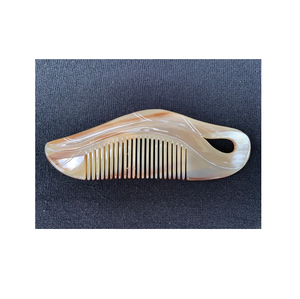 <b>Styling</b> horn Comb Hand Made Natural Cow Horn Combs White Ox Horn Comb <b>Hair</b> <b>Styling</b> <b>Tool</b> Custom Logo - Product Image 3