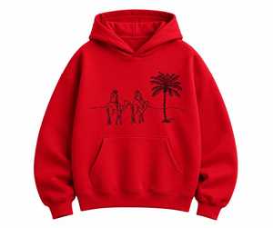 เสื้อฮู้ดดี้ปักลายอูฐทะเลทรายทรงโอเวอร์ไซส์แบบยูนิเซ็กซ์ พร้อมกระเป๋าจิงโจ้ แฟชั่นเสื้อฮู้ดดี้ทรงโอเวอร์ไซส์ - Product Image 6