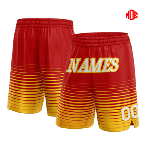 กางเกงบาสเก็ตบอลตาข่ายผู้ชาย พร้อมพิมพ์ชื่อและหมายเลขตามสั่ง แบบซับลิเมชั่น สำหรับชุดทีม ผลิตภัณฑ์กีฬาแบบ OEM จำนวนมาก - Product Image 5