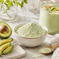 Natuurlijk Avocado Fruitpoeder Voedingsmiddelkwaliteit Smoothie Drank Bak Ingrediënt Groothandel Bulk Fabrikant Leverancier