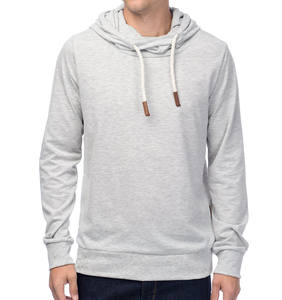 Nouveauté 2026, sweat à capuche décontracté en coton pour le printemps et l'automne, avec peinture de lettres personnalisée, vente en gros de sweats à capuche unis pour hommes - Product Image 6