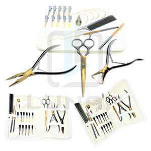 LUNAR IMPEX Kit de Pinzas para Extensiones de Cabello de Acero Inoxidable de Grado Quirúrgico para Uso Comercial, Herramientas de Eliminación de Micro Anclajes con Logotipo Personalizado - Product Image 4