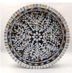 Plateau de service en bois design multi-usage avec poignée dorée, taille personnalisée, nouvelle arrivée, plateau en bois - Product Image 3