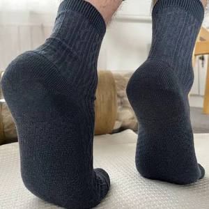 Chaussettes de sport en coton pour hommes de haute qualité, chaussettes unisexes avec doublure, antibactériennes et antidérapantes - Product Image 6