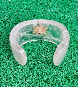 Bracelet manchette en pierres précieuses de quartz en cristal naturel Manchette en pierres précieuses de conception unique pour hommes ou femmes Cadeau spécial pour elle - Product Image 6