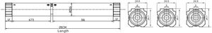 Accionamiento ciego veneciano de doble <span class=keywords><strong>eje</strong></span> electrónico AOK AAM24 con engranaje helicoidal perfecto para tragaluces - Product Image 3