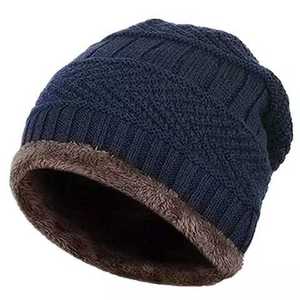 ฤดูหนาว Seasons Cap 100% อะคริลิค Beanie หมวกหมวกอบอุ่นด้านในขนแกะ Cuffed Ribbed ฤดูหนาว Warm วาฟเฟิล Beanie หมวกหมวก - Product Image 4