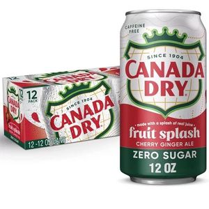 Canada Dry Caffeen Free Ginger Ale Soda Pop / Canada Dry Winter Variety Pack - 3 Sabores, Arándano, Regular, Blackberry - Product Image 6