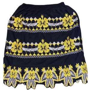 Jupes décontractées polynésiennes pour femmes en coton de haute qualité, fabriquées au Pakistan, broderie personnalisée style hawaïen, prix bas - Product Image 1